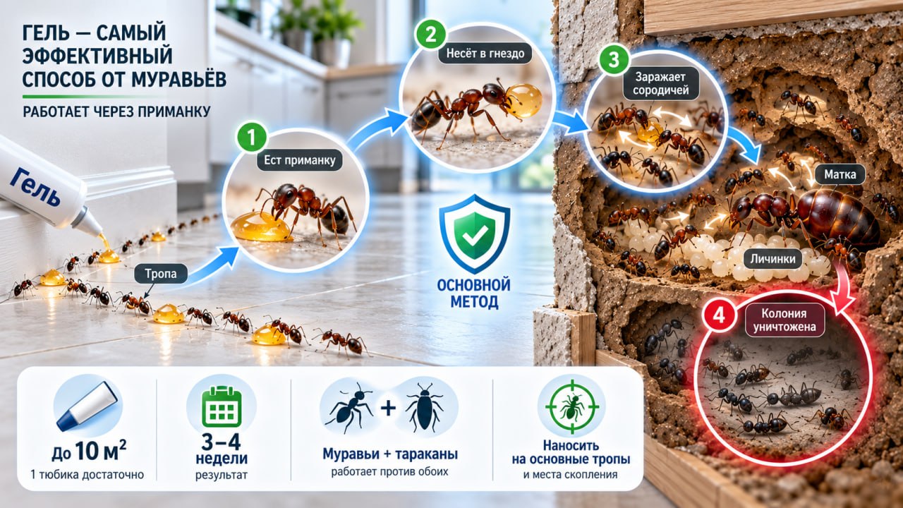 Инсектицидные гели от муравьев